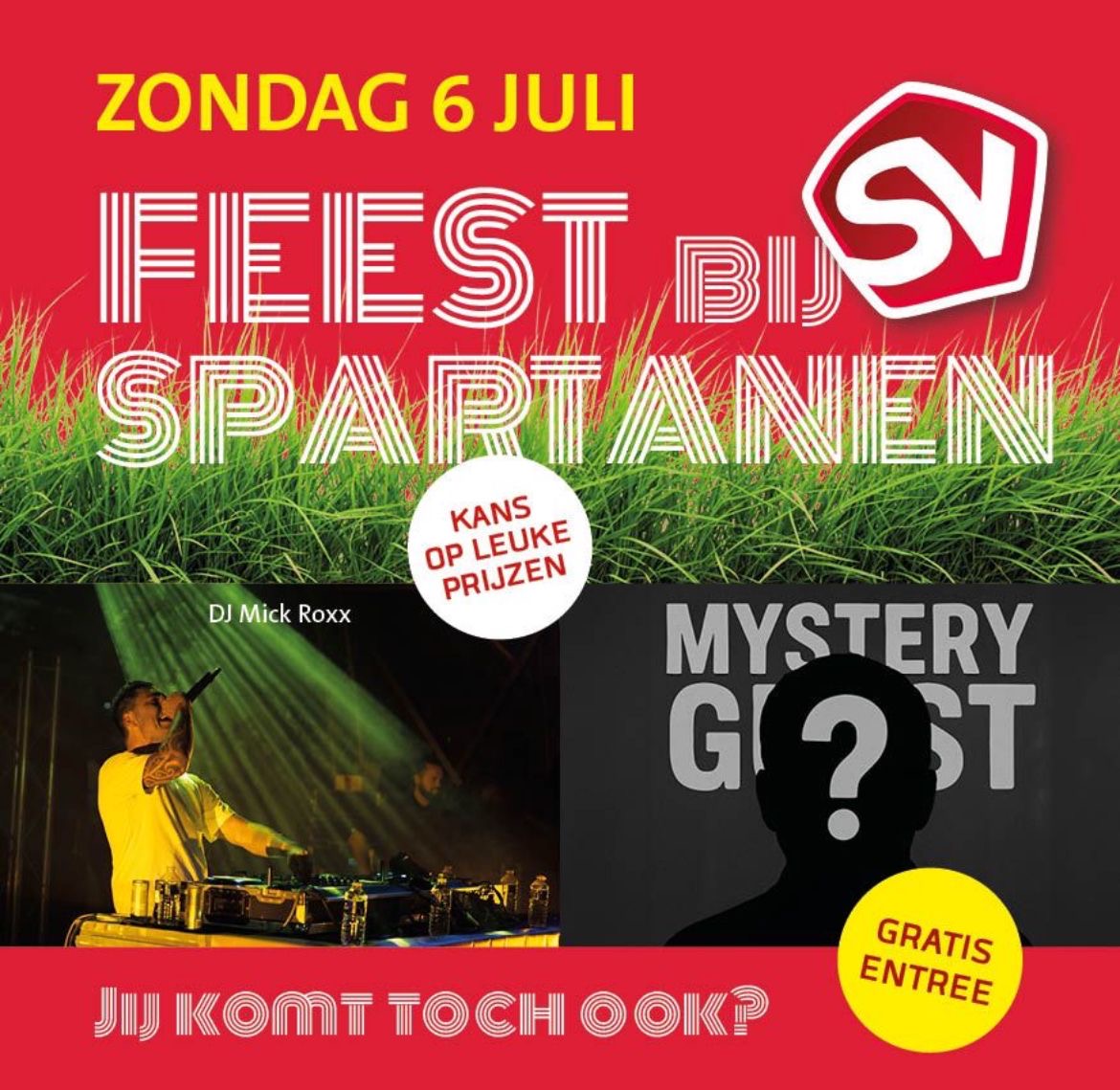 Feest bij Spartanen!