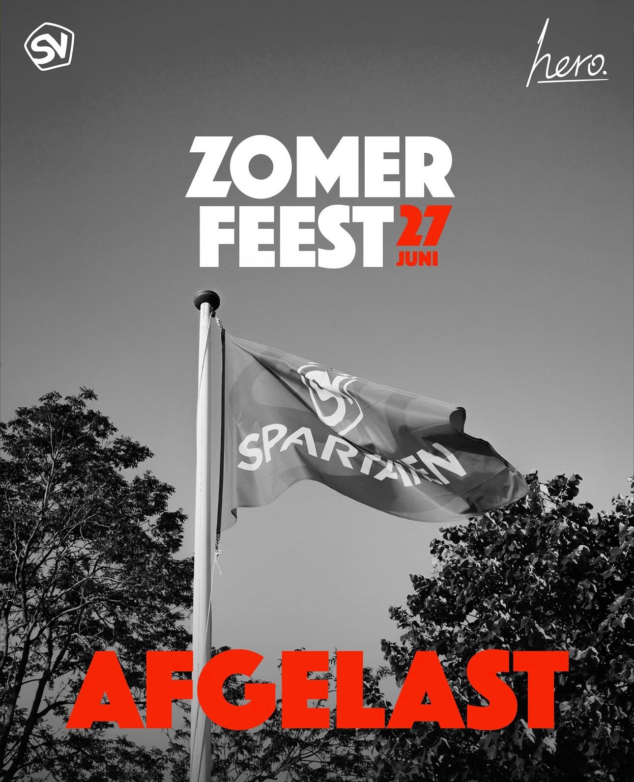 Zomerfeest 27 juni AFGELAST
